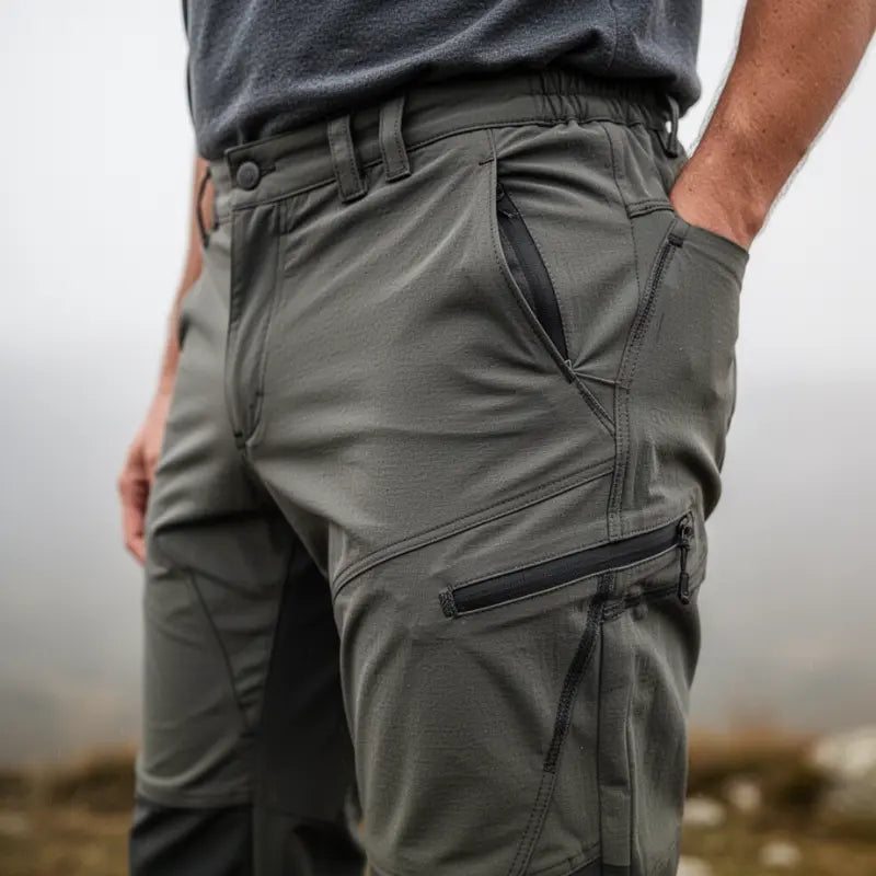 Pantalon de randonnee homme avec poches zippees pour marche et trekking Passion Randonnee