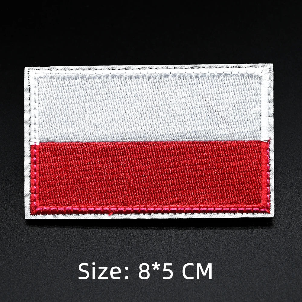 Patch drapeau sac randonnée brodé