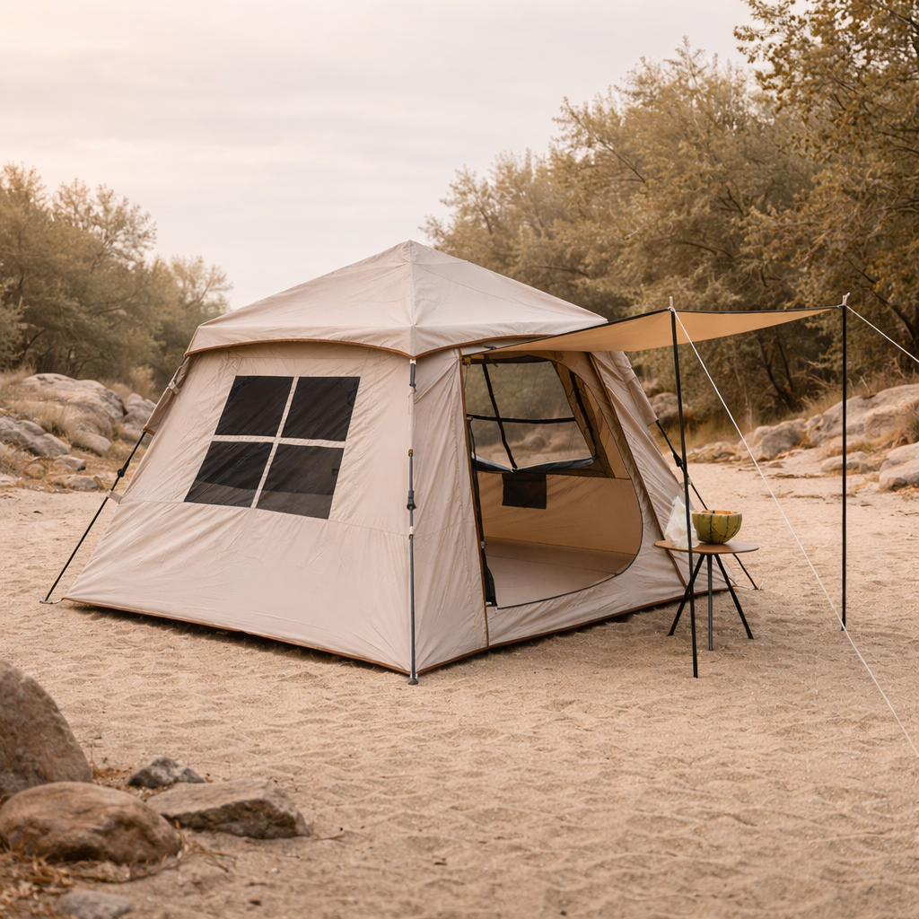 tente automatique 3-4 personnes randonnée camping facile montage passion randonnee