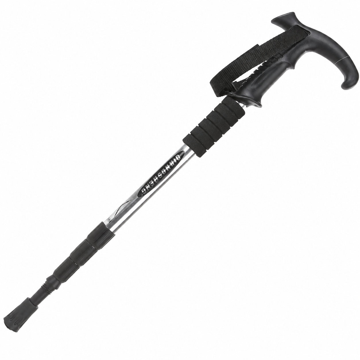Detail des segments pliables du baton de randonnee Passion Randonnee.