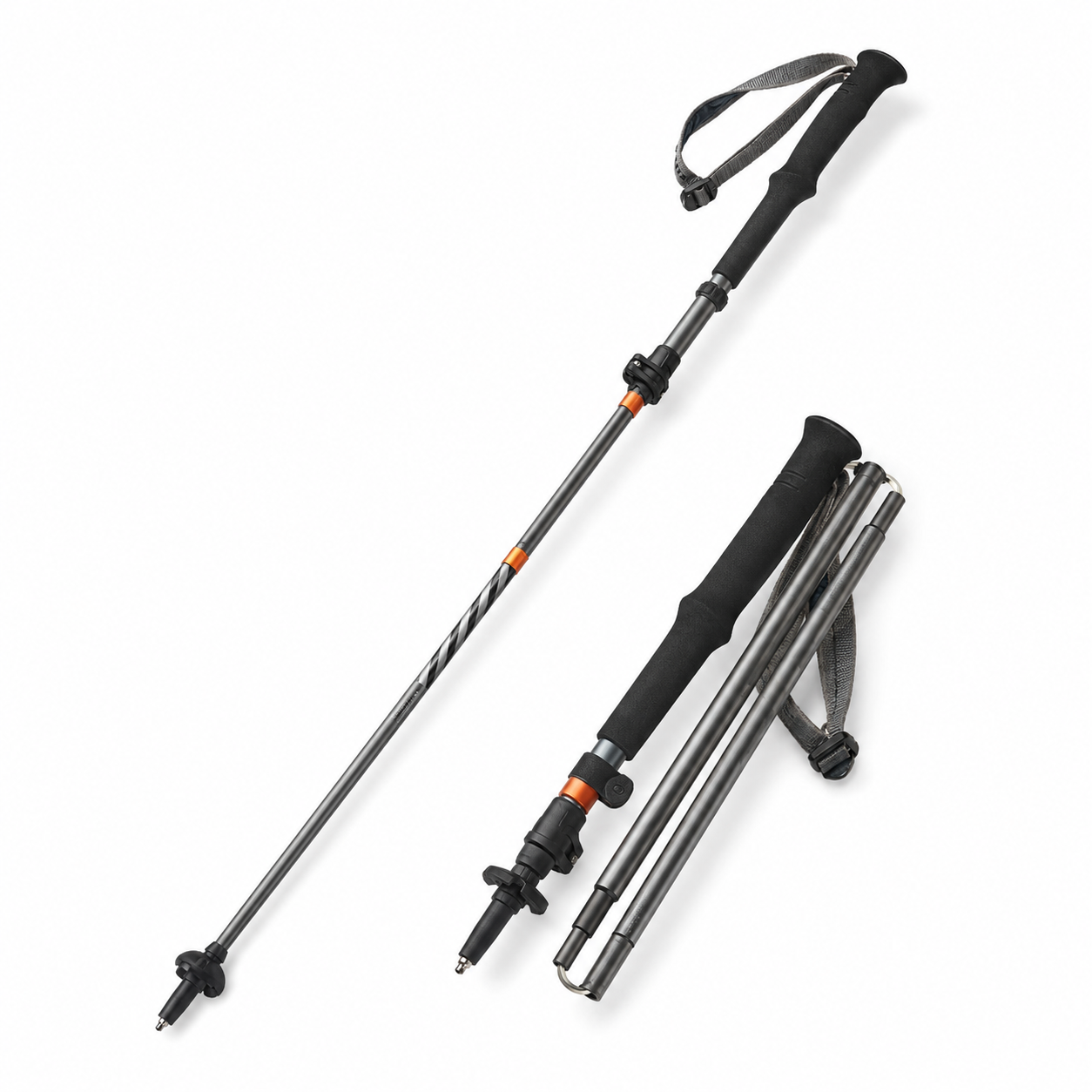 Batons randonnee premium Passion Randonnee telescopiques, reglables en hauteur.