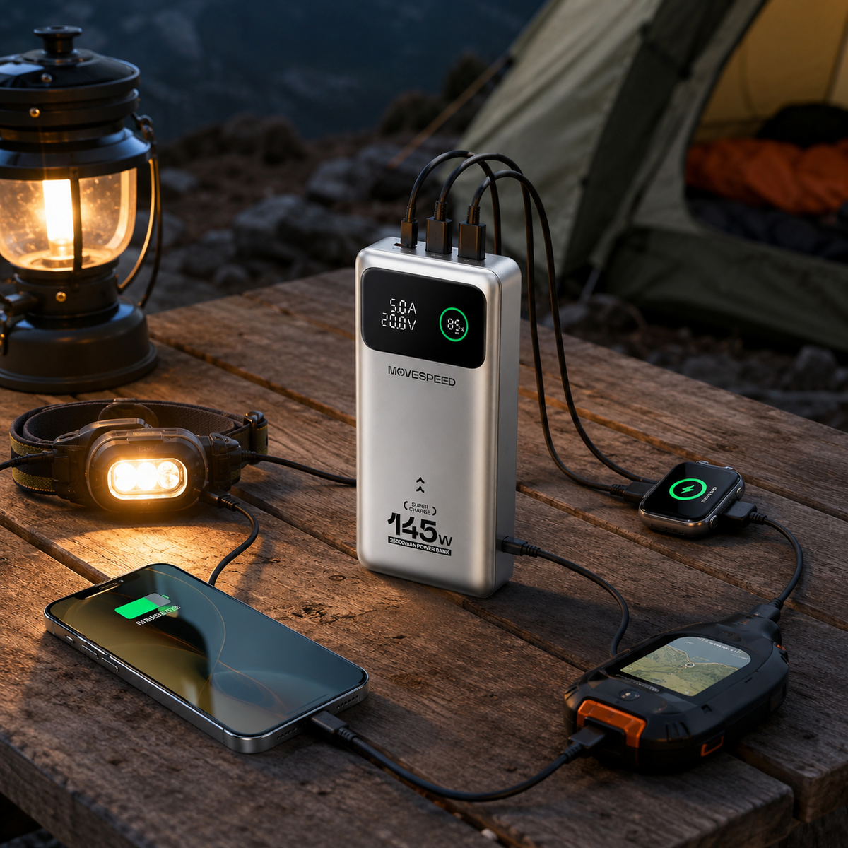 Batterie externe randonnée haute capacité 25000mAh - Passion Randonnée