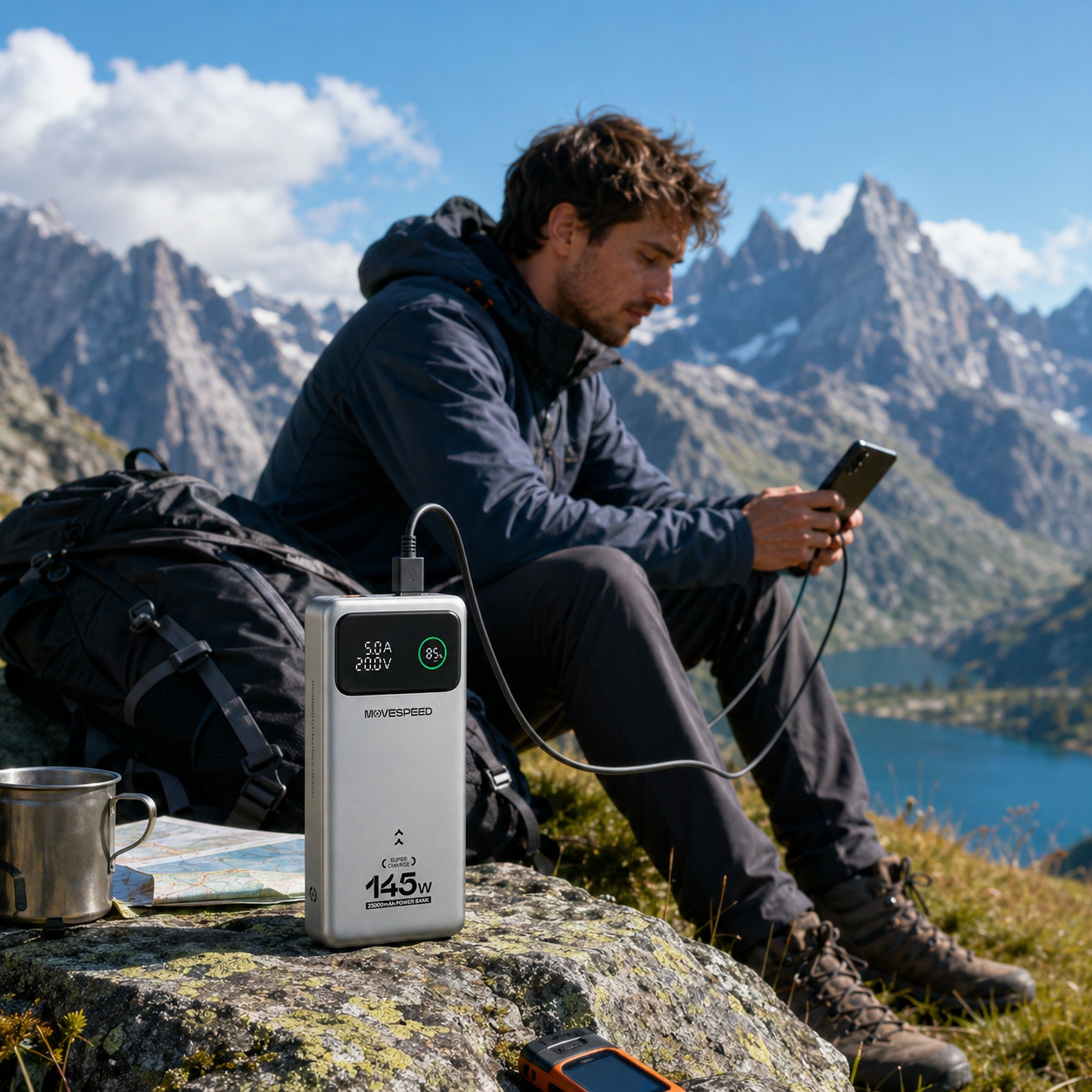 Batterie externe randonnée haute capacité 25000mAh - Passion Randonnée