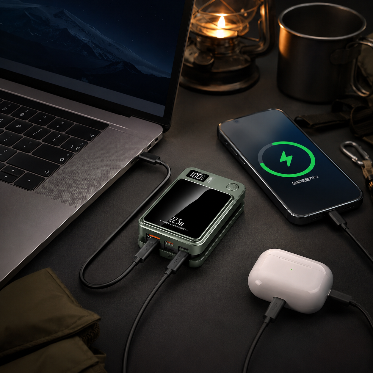 Batterie portable randonnée magnétique 10000mA - Passion Randonnée