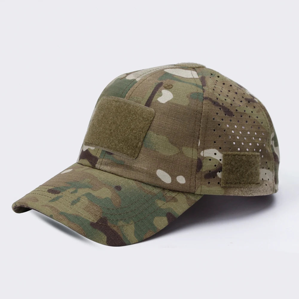 Détail capuche de casquette randonnée camouflage protection uv Passion Randonnée.