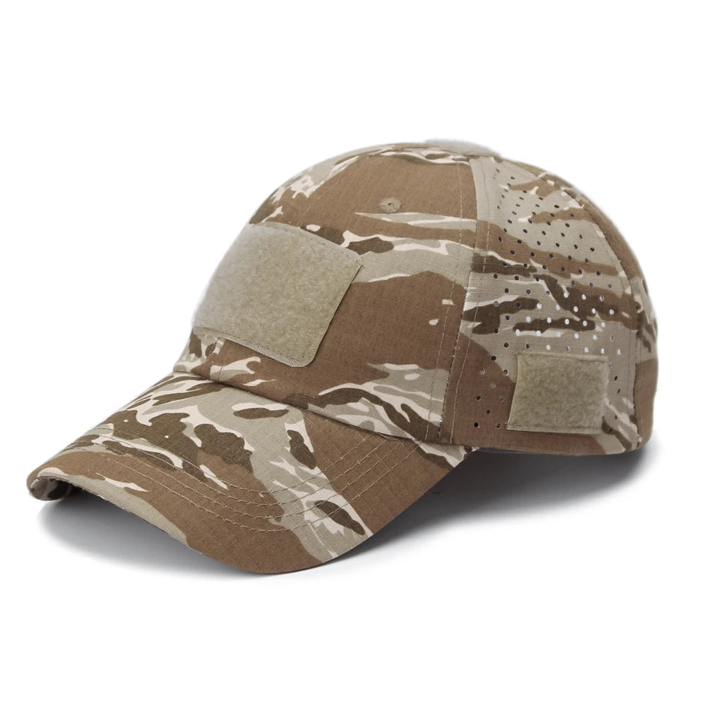 Détail fermeture de casquette randonnée camouflage protection uv Passion Randonnée.