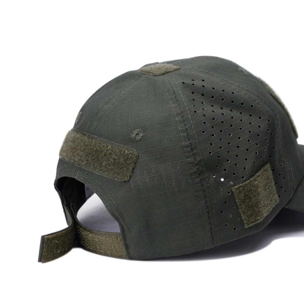 Détail tissu de casquette randonnée camouflage protection uv Passion Randonnée.