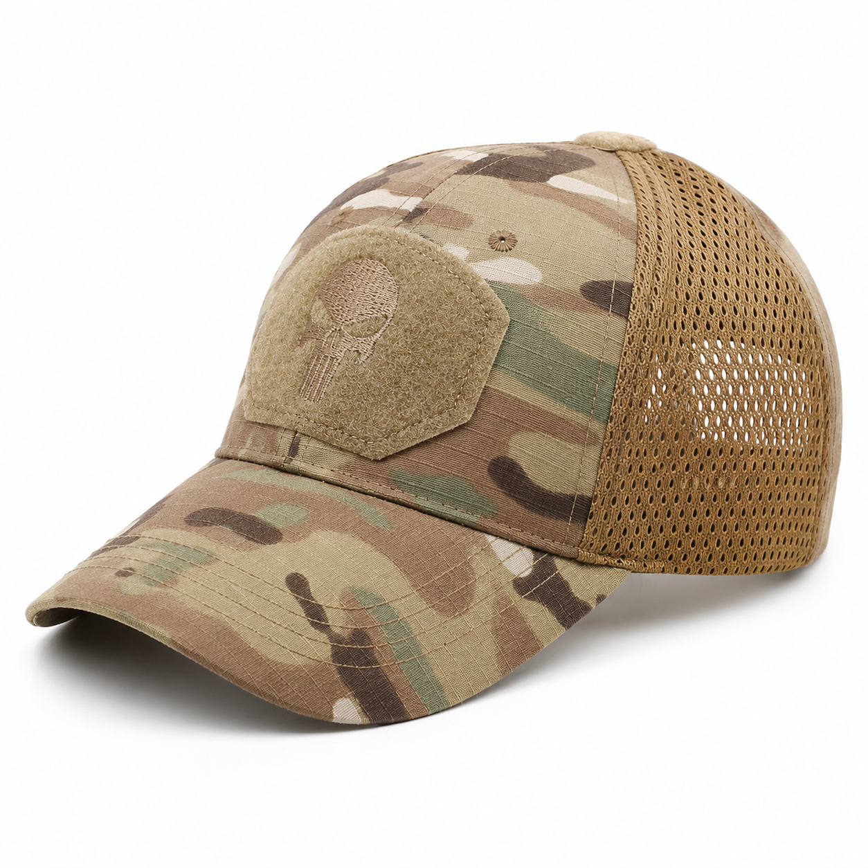 Casquette de randonnee respirante en filet Passion Randonnee, vue de face, ultra-legere.