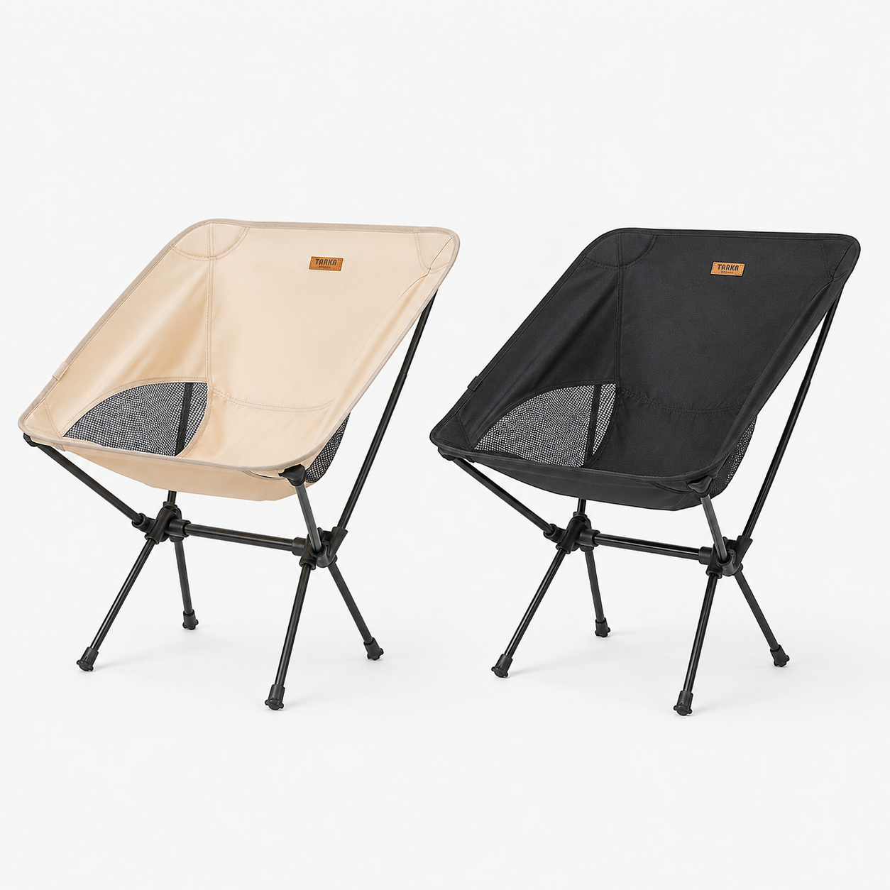 Detail du systeme de pliage de la chaise camping ultralegere Passion Randonnee, rapide et simple.