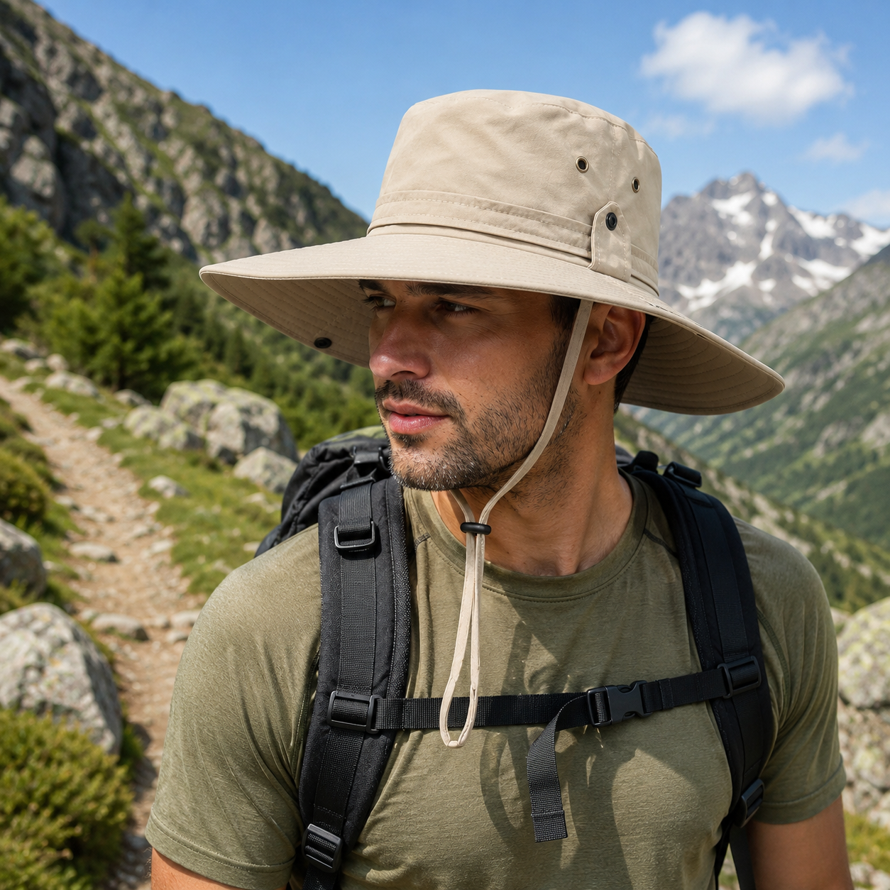 Profil du chapeau outdoor respirant anti-chaleur Passion Randonnee, leger et aere.