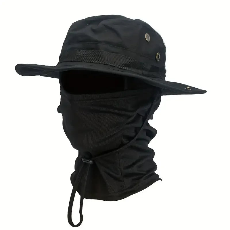 Chapeau randonnée camouflage large bord anti soleil plié compact pour randonnée Passion Randonnée.