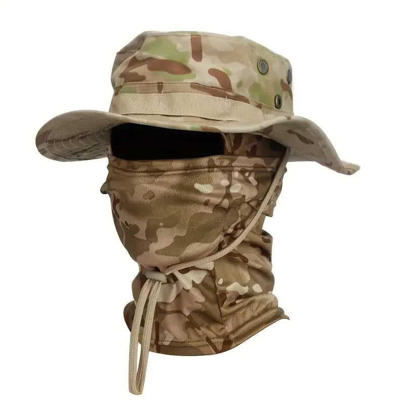 Chapeau randonnée camouflage large bord anti soleil pratique pour le transport Passion Randonnée.