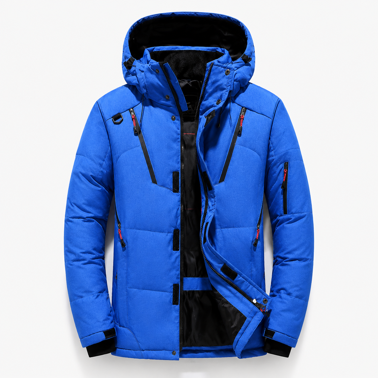 Detail du matelassage grand froid de la doudoune homme Passion Randonnee, isolation thermique renforcee.