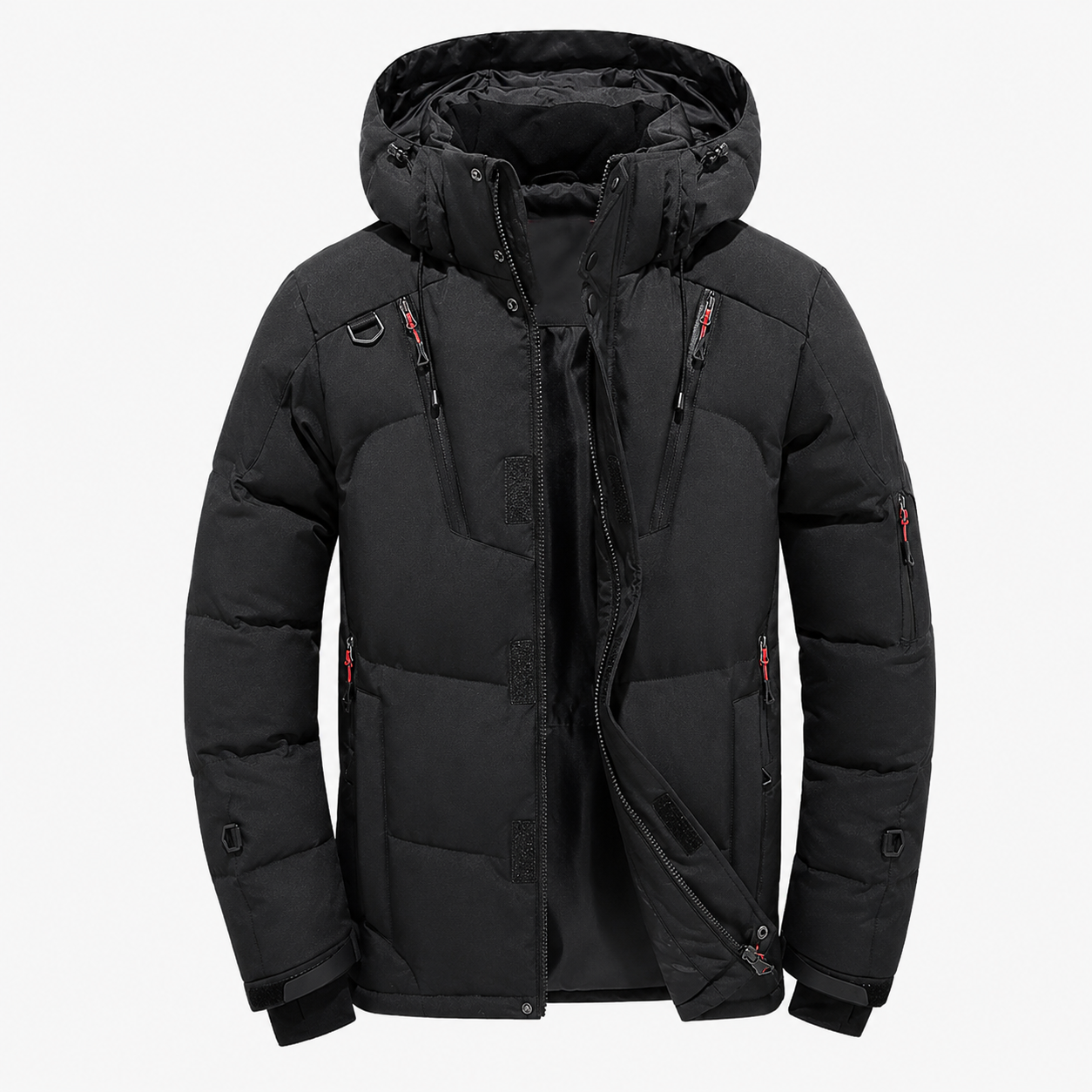 Detail du garnissage de la doudoune coupe-vent homme Passion Randonnee, isolation optimale.