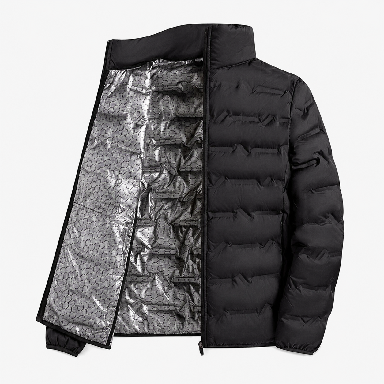 Detail du tissu leger et chaud de la doudoune homme hiver Passion Randonnee.
