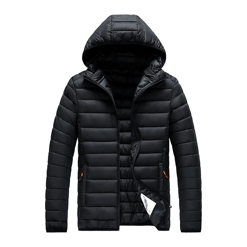 Detail de la doudoune trekking homme coupe-vent Passion Randonnee, vue complementaire.