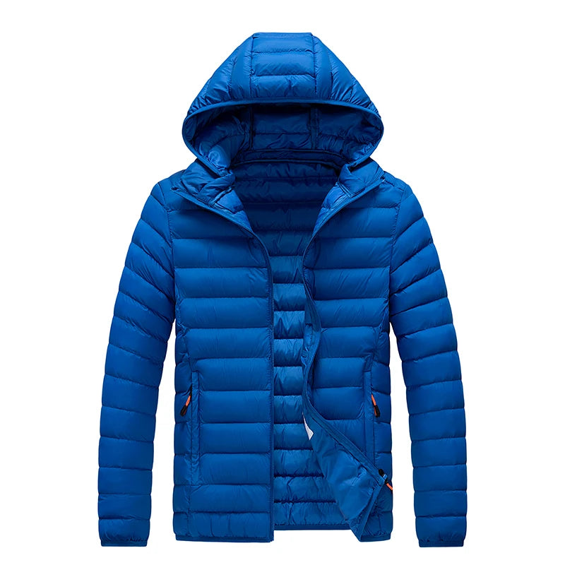 Vue complementaire de la doudoune trekking homme coupe-vent Passion Randonnee.