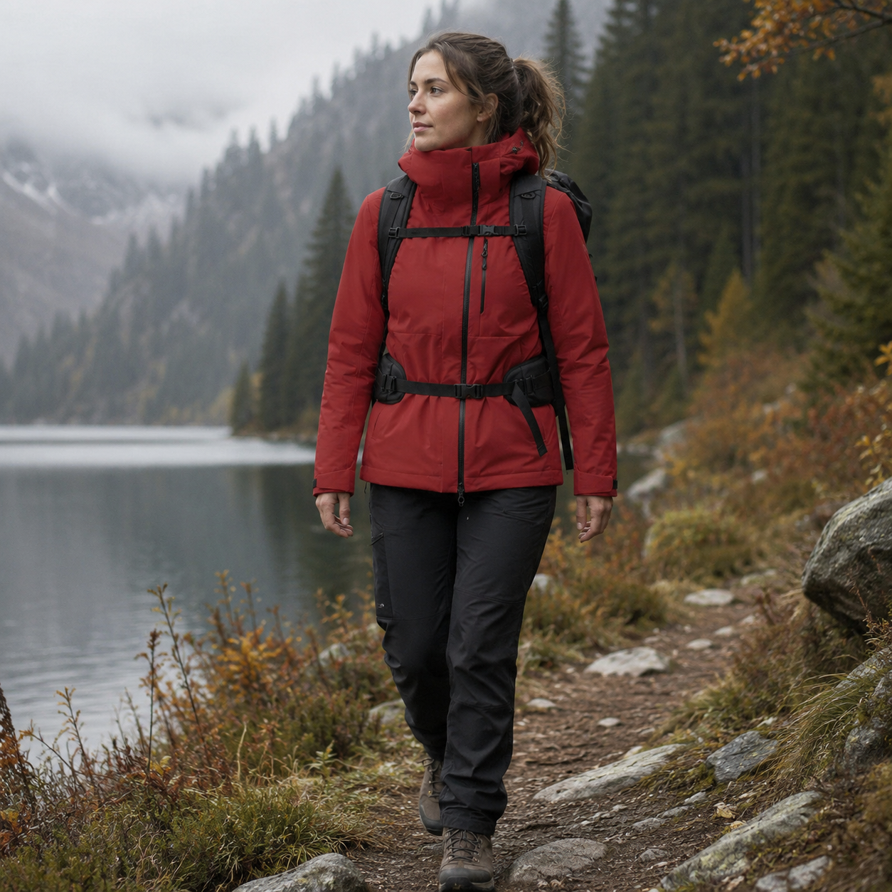 Profil de la doudoune thermique legere unisex Passion Randonnee, garnissage isolant haute performance.