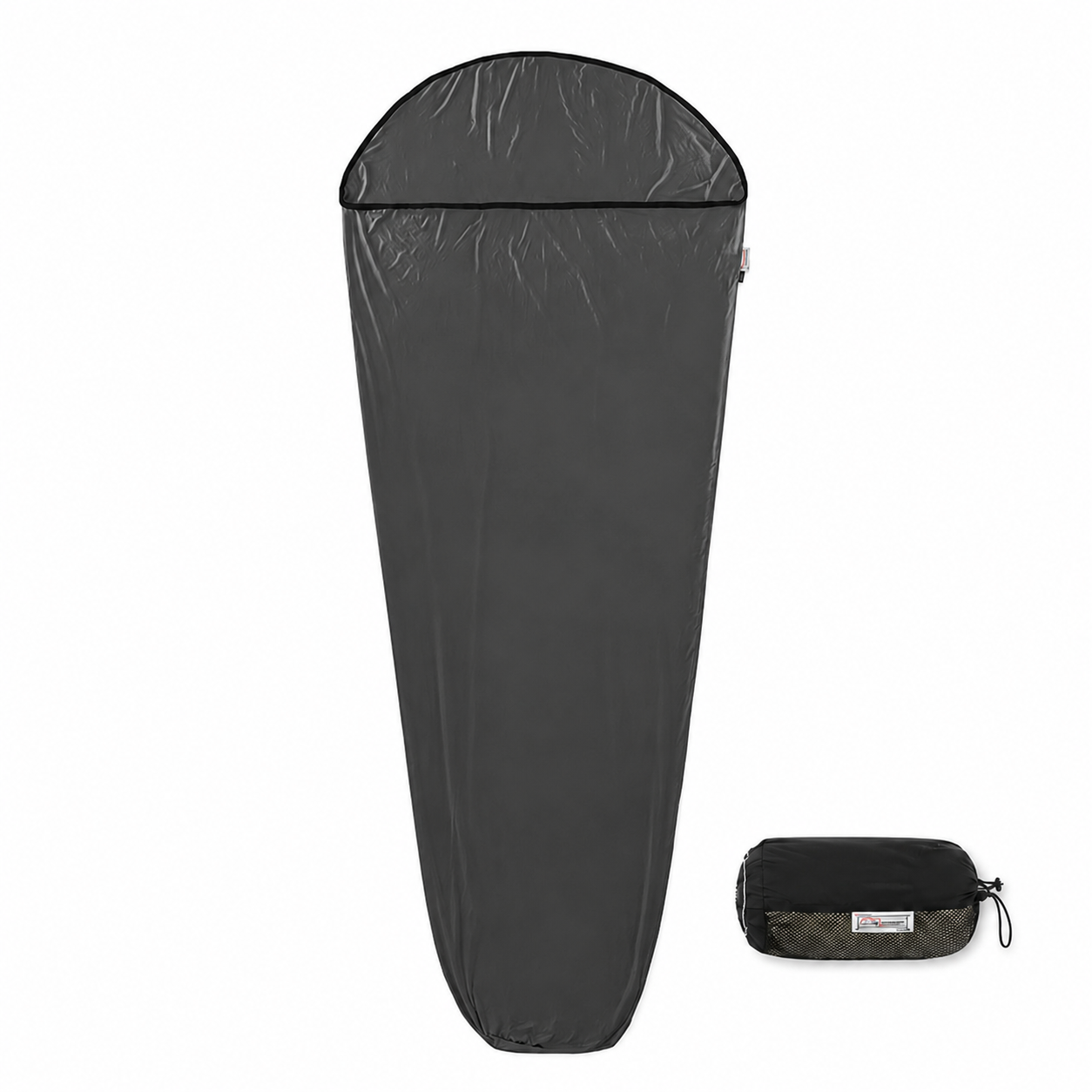 Detail de la fermeture du drap sac de couchage ultralegers Passion Randonnee.
