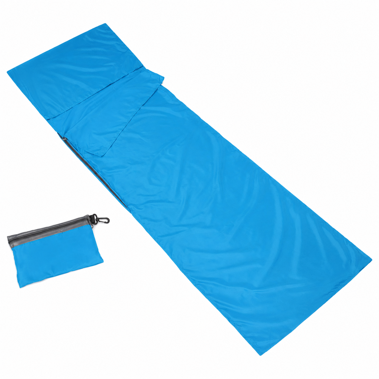 Drap de voyage sac de couchage Passion Randonnee utilise en camping.