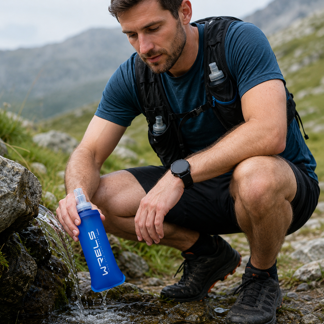 Profil de gourde souple randonnée pliable légère pour trekking Passion Randonnée.