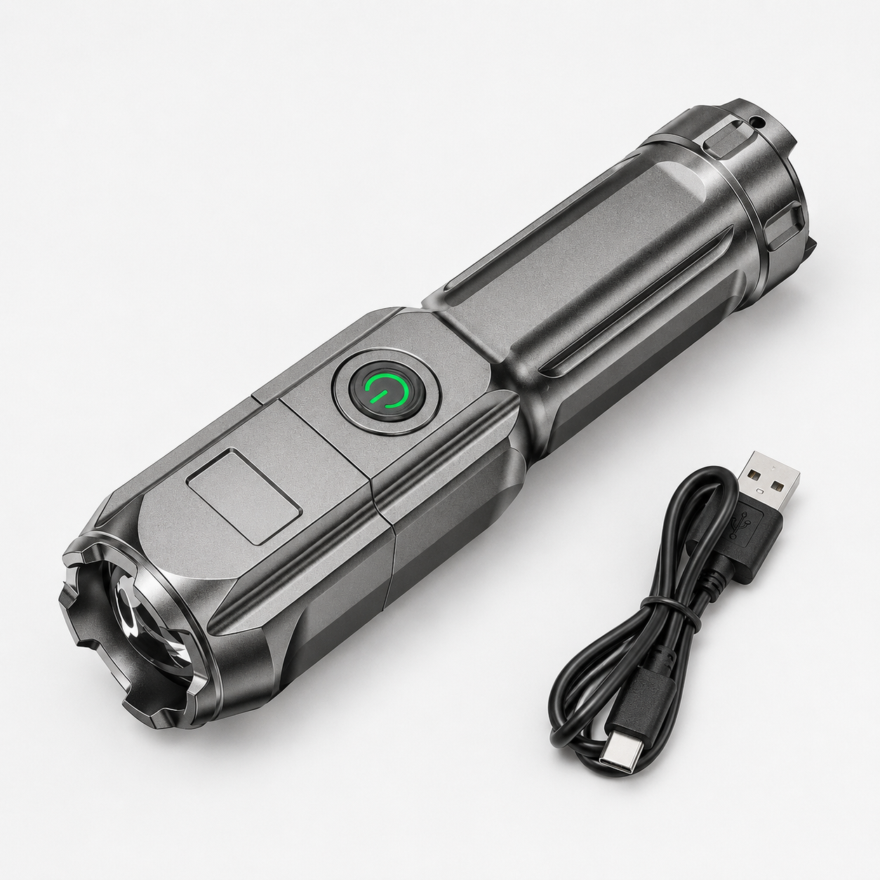 Profil de la lampe torche LED rechargeable Passion Randonnee.