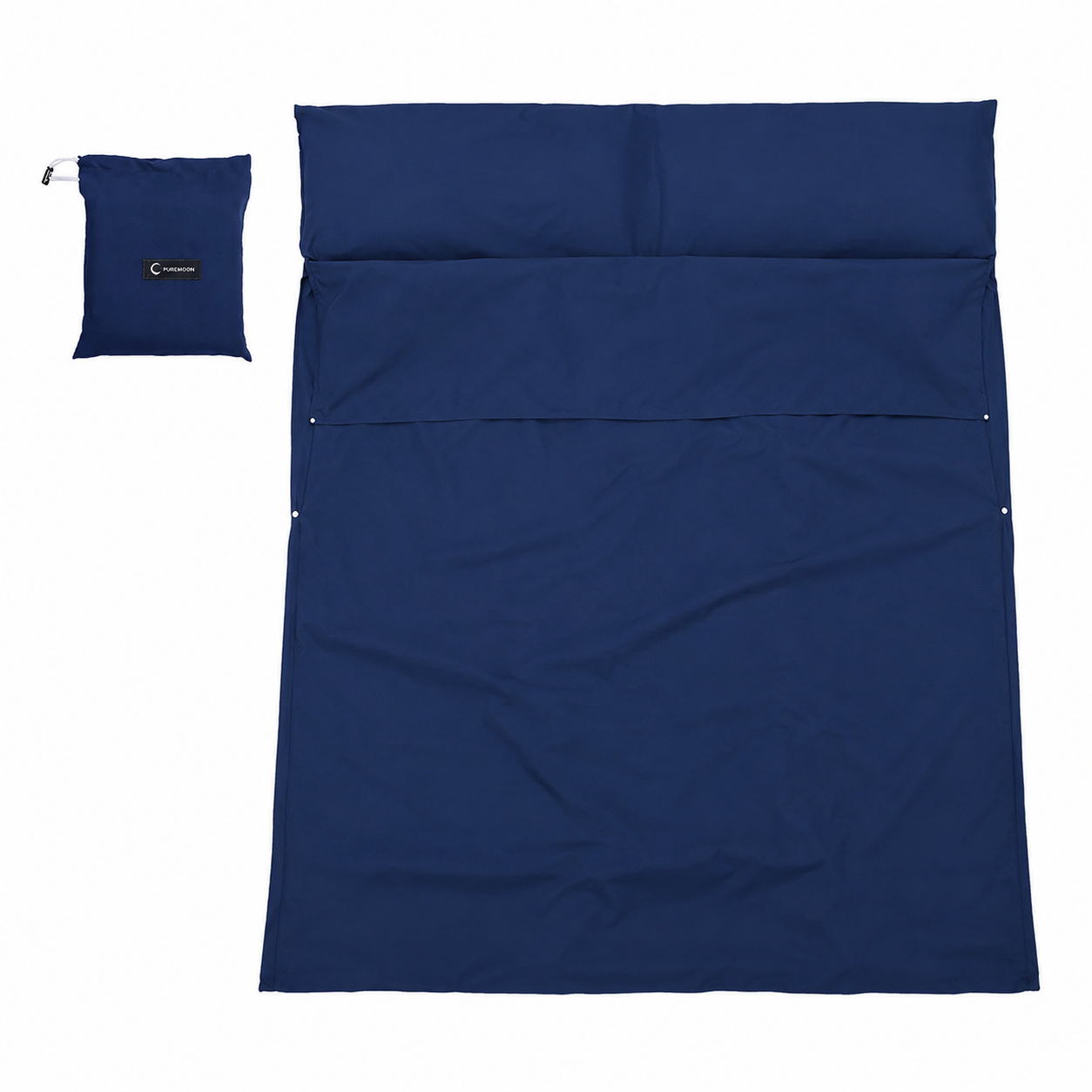 Liner 2 personnes Passion Randonnee replie compact pour le transport.
