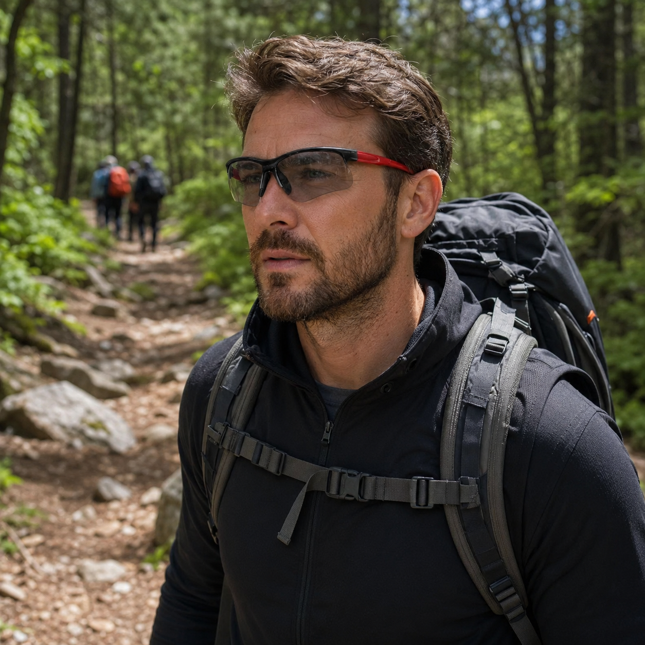 Lunettes de randonnee photochromiques protection UV Passion Randonnee, vue de face.