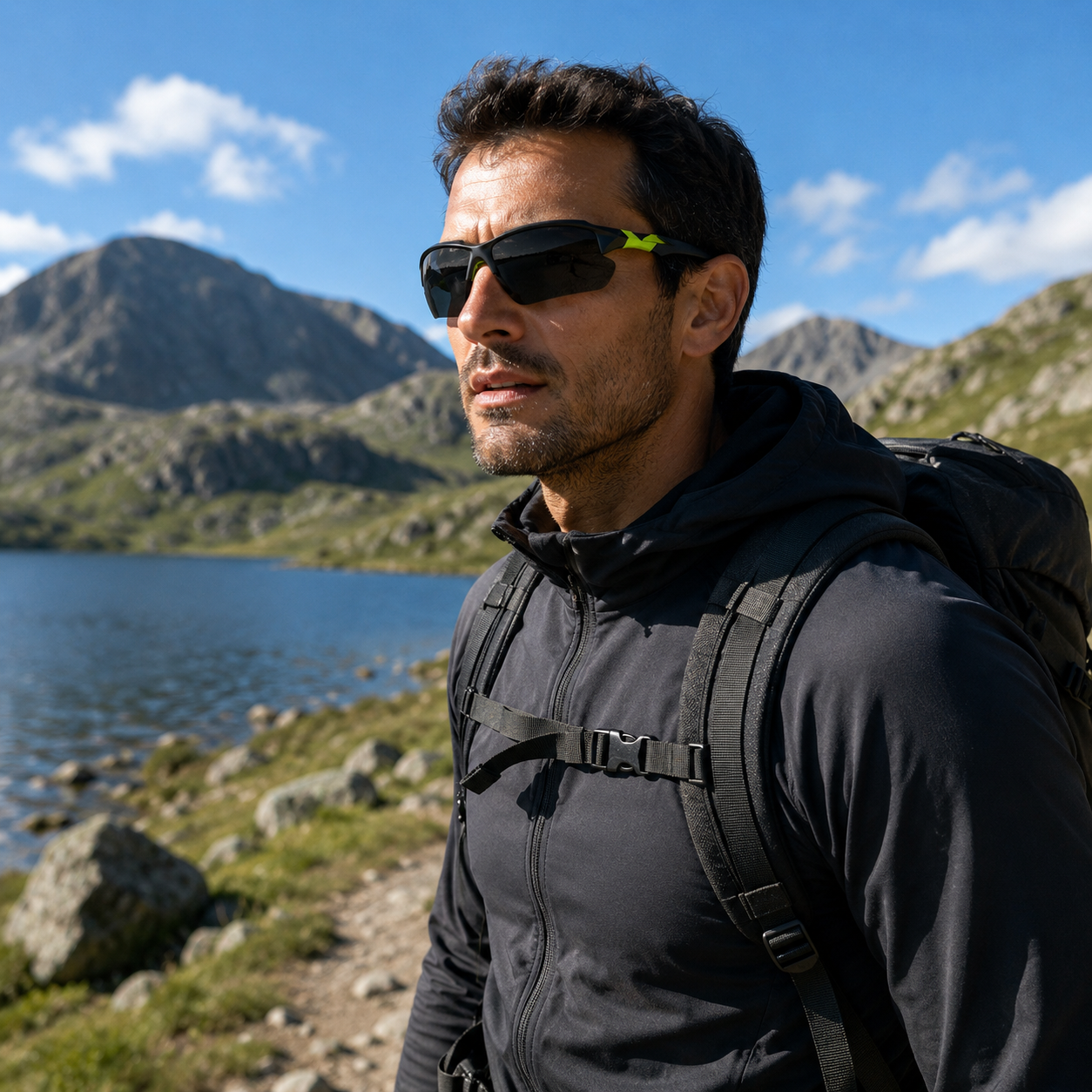 Lunettes polarisees UV Passion Randonnee en trekking, protection contre le soleil.