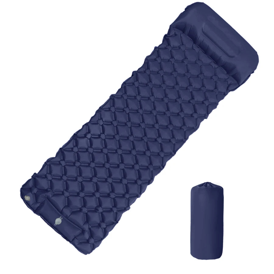 Matelas de couchage randonnée avec pompe intégrée Passion Randonnée, vue produit.