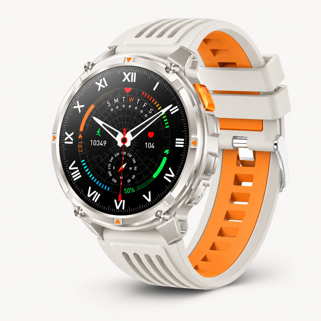 Detail du bracelet de la montre connectee GPS etanche Passion Randonnee.