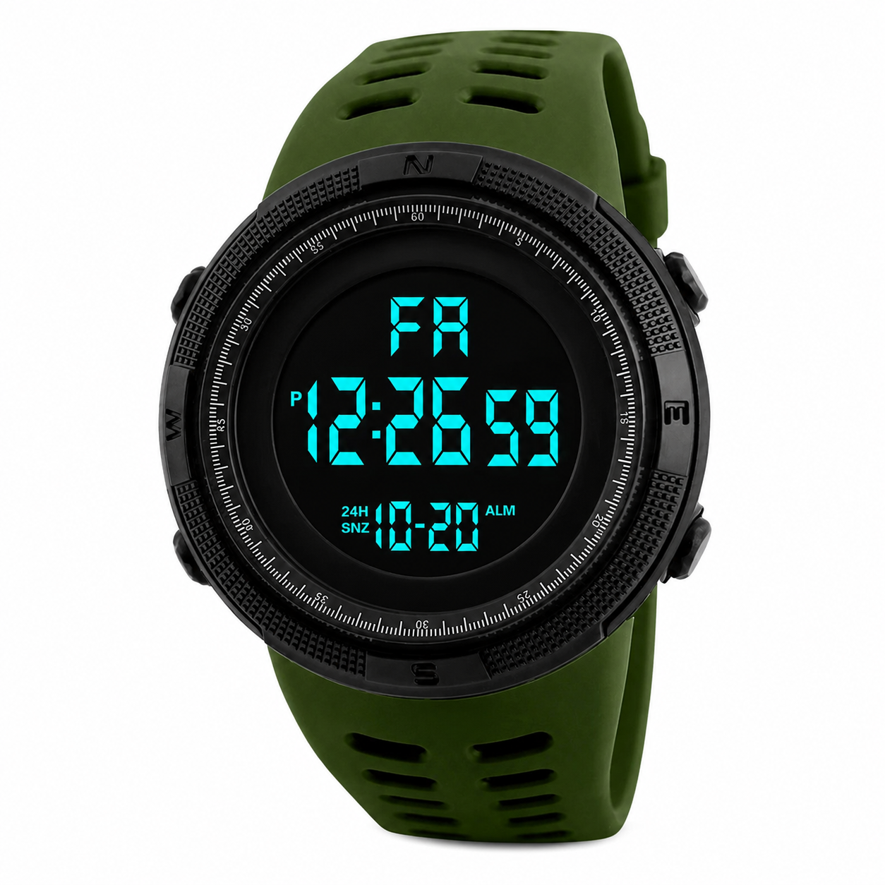 Montre sport randonnee etanche Passion Randonnee portee en exterieur sur sentier de montagne.