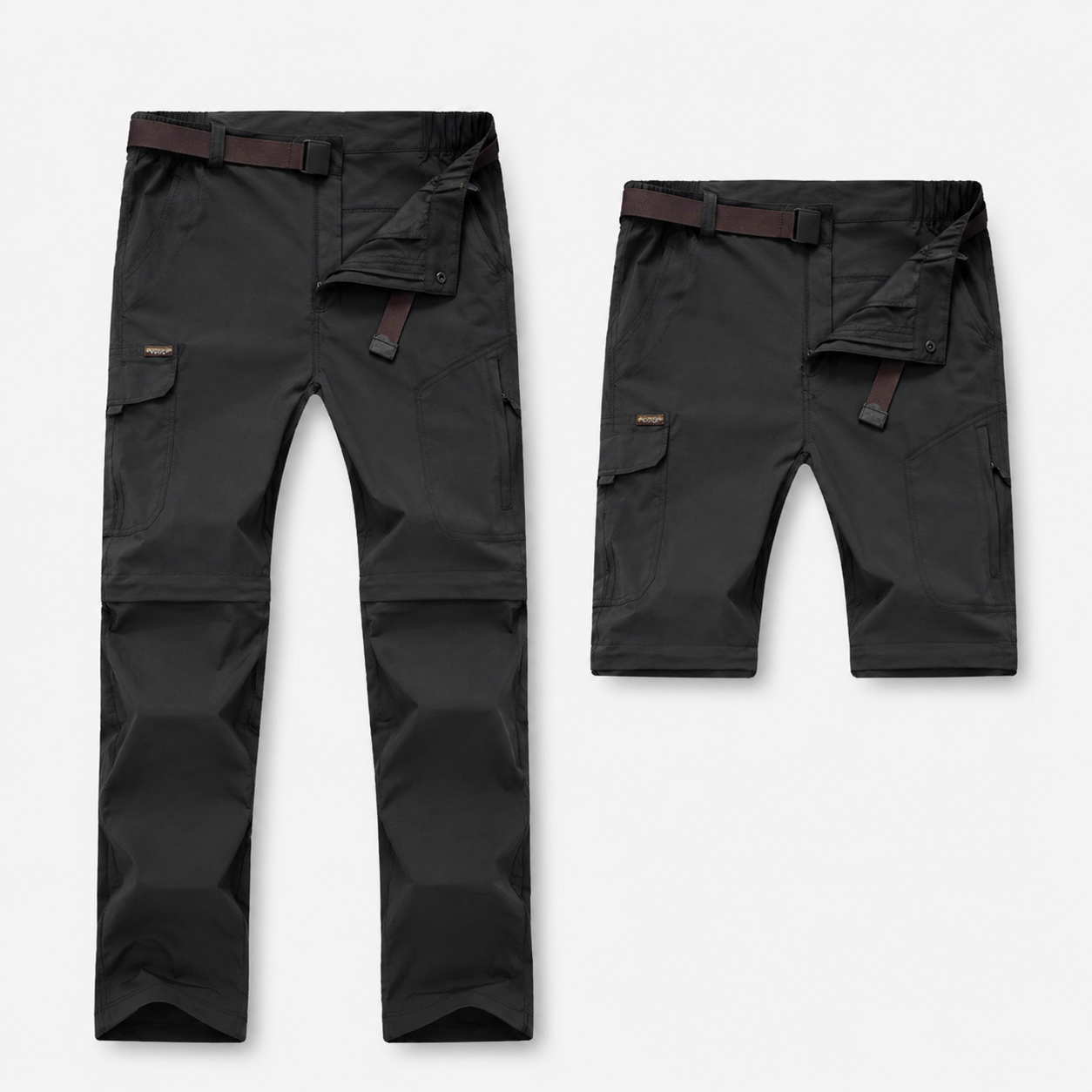 Detail des poches zippees du pantalon femme quick-dry montagne Passion Randonnee.