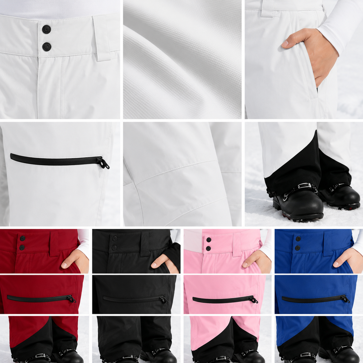 Vue entiere du pantalon femme respirant hiver Passion Randonnee adapte aux sorties montagne.