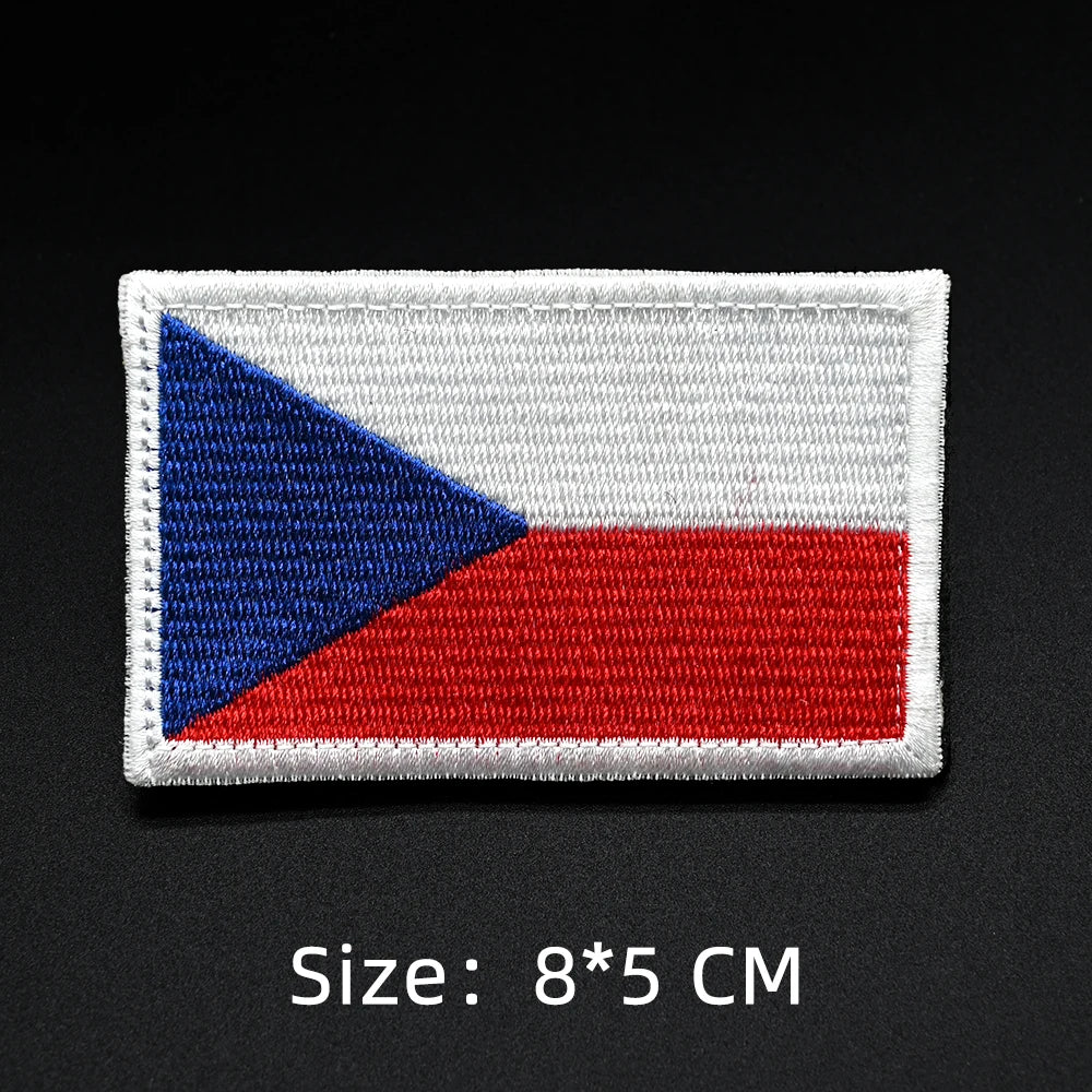 Patch drapeau sac randonnée brodé emballé pour le transport Passion Randonnée.