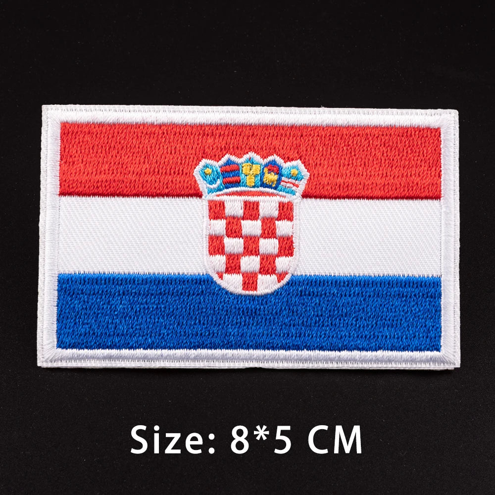 Patch drapeau sac randonnée brodé vue ensemble Passion Randonnée.