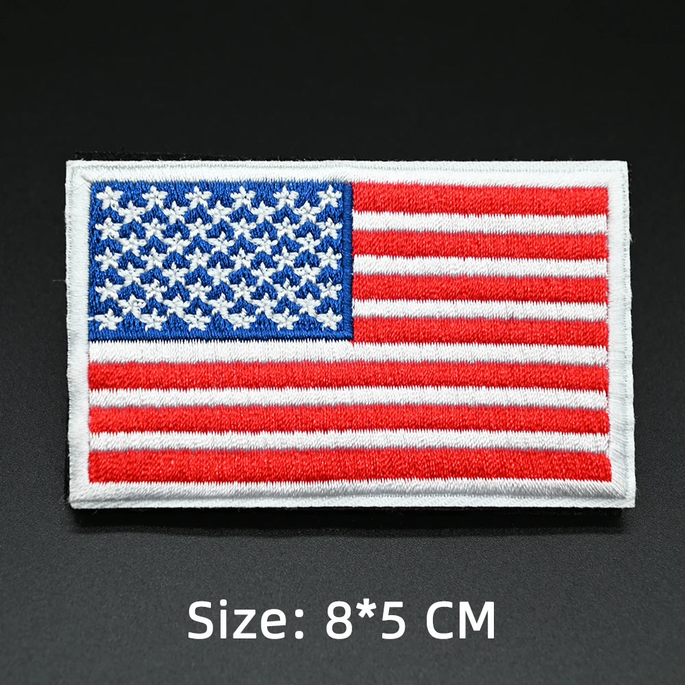 Patch drapeau sac randonnée brodé vue ensemble Passion Randonnée.