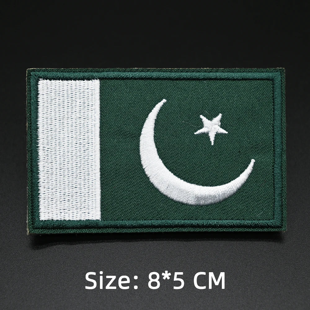 Patch drapeau sac randonnée brodé vue ensemble Passion Randonnée.