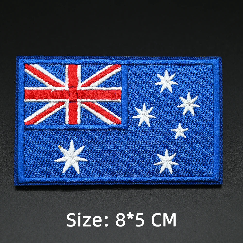 Patch drapeau sac randonnée brodé vue ensemble Passion Randonnée.