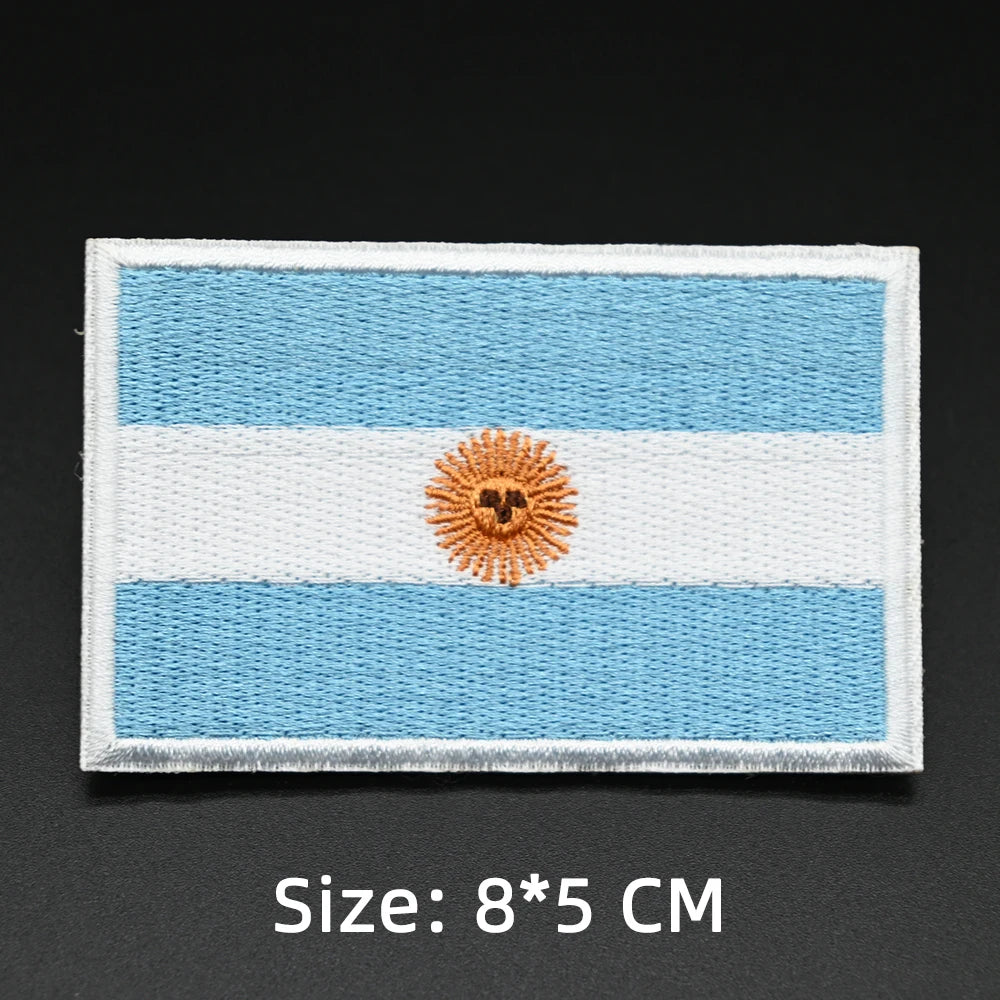 Patch drapeau sac randonnée brodé vue ensemble Passion Randonnée.