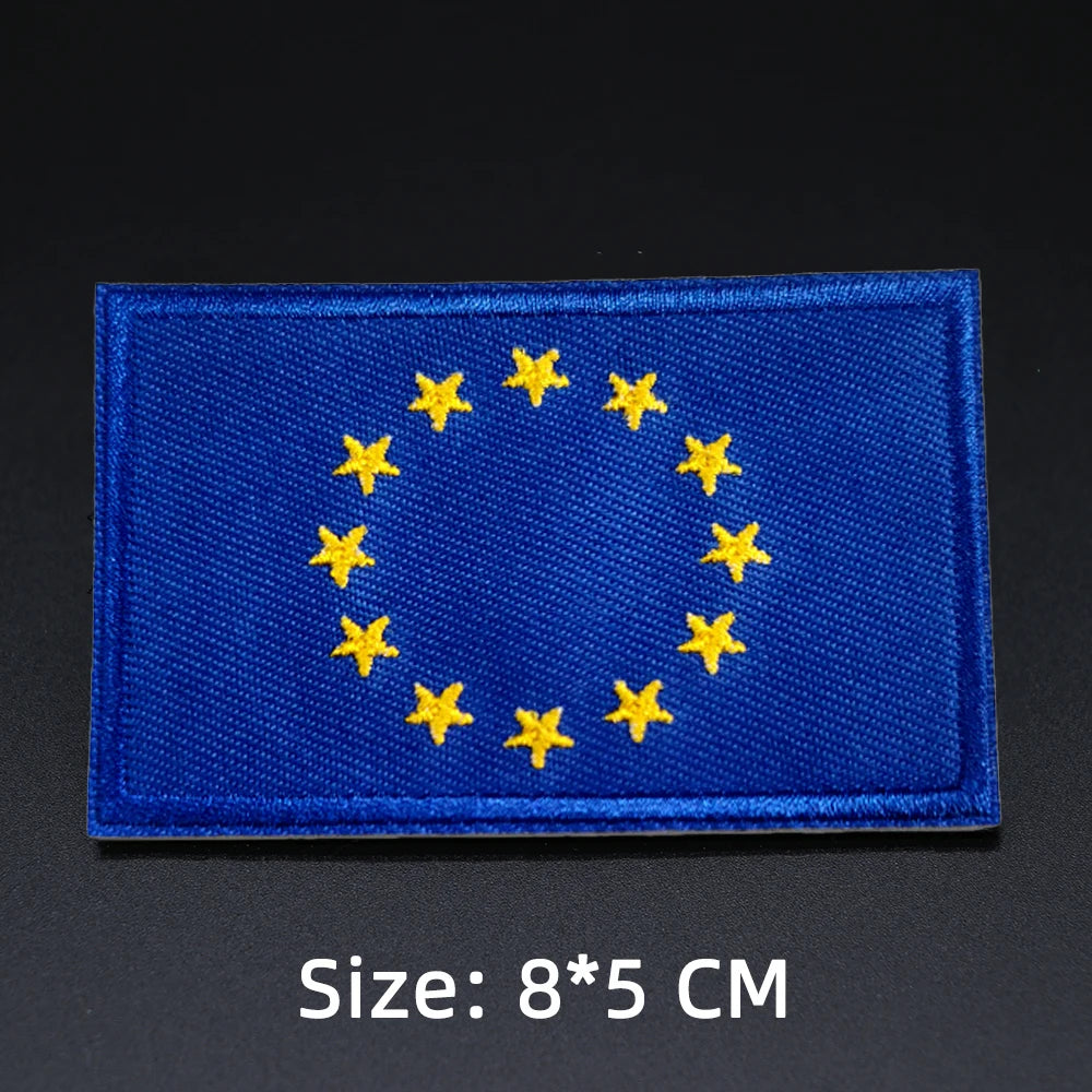 Patch drapeau sac randonnée brodé vue ensemble Passion Randonnée.