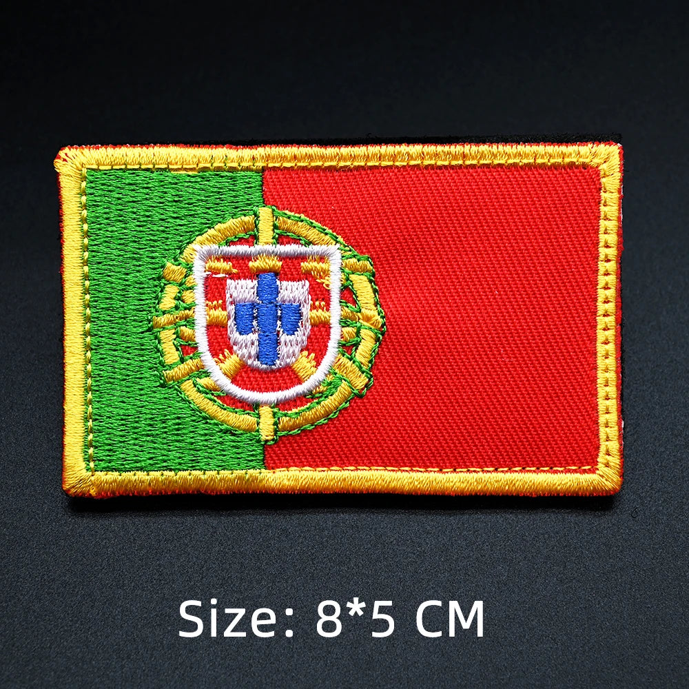 Patch drapeau sac randonnée brodé vue ensemble Passion Randonnée.