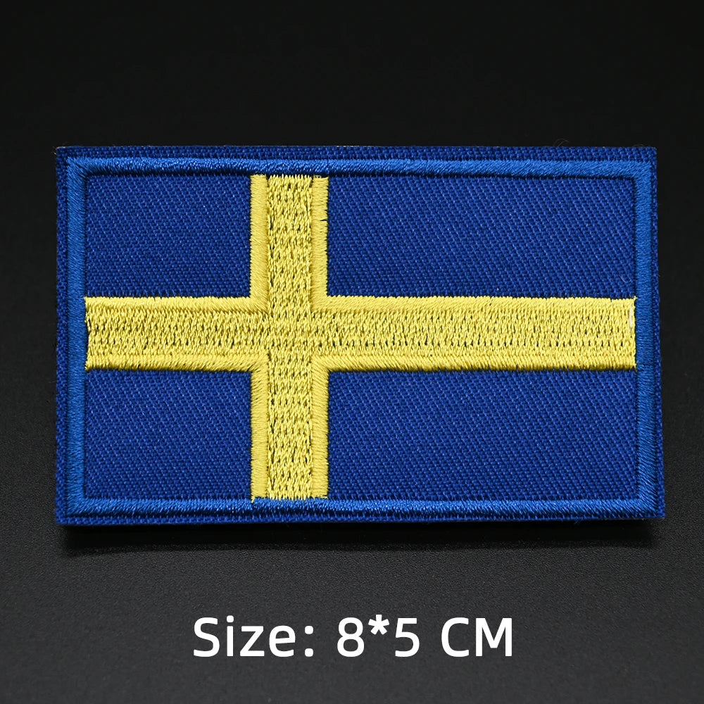 Patch drapeau sac randonnée brodé vue ensemble Passion Randonnée.