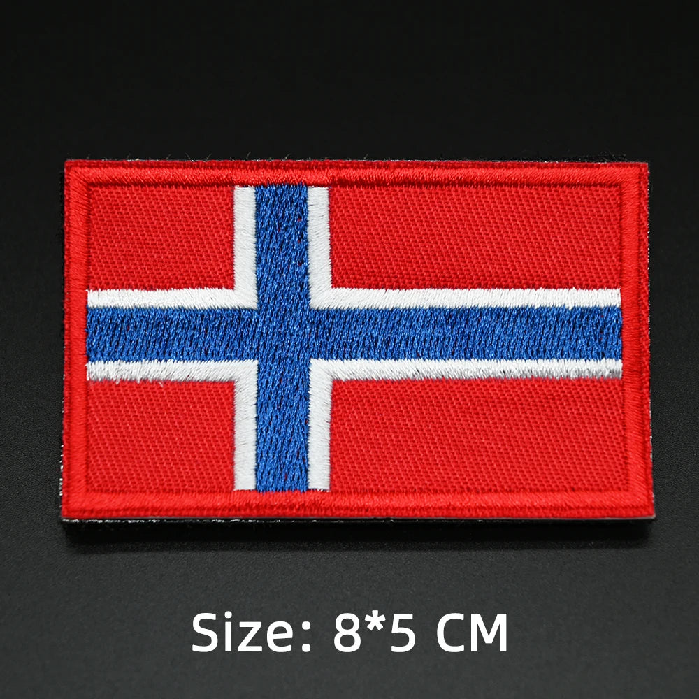 Patch drapeau sac randonnée brodé vue ensemble Passion Randonnée.