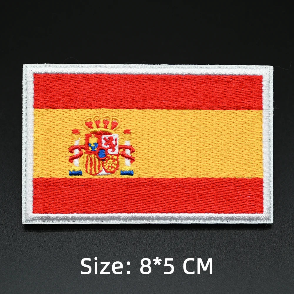 Patch drapeau sac randonnée brodé vue ensemble Passion Randonnée.