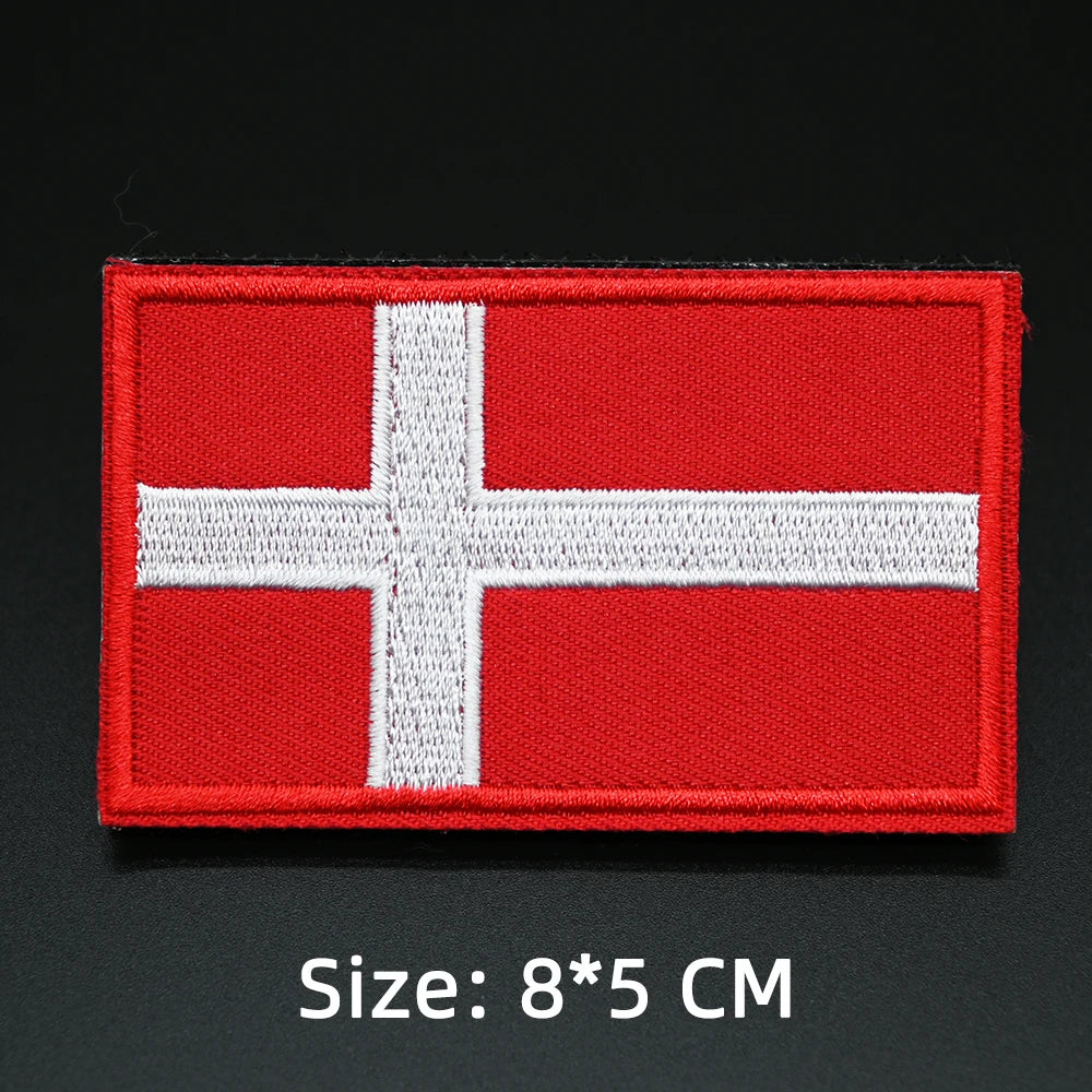 Patch drapeau sac randonnée brodé vue ensemble Passion Randonnée.