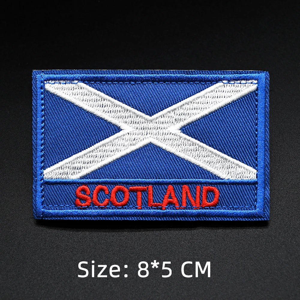 Patch drapeau sac randonnée brodé vue ensemble Passion Randonnée.