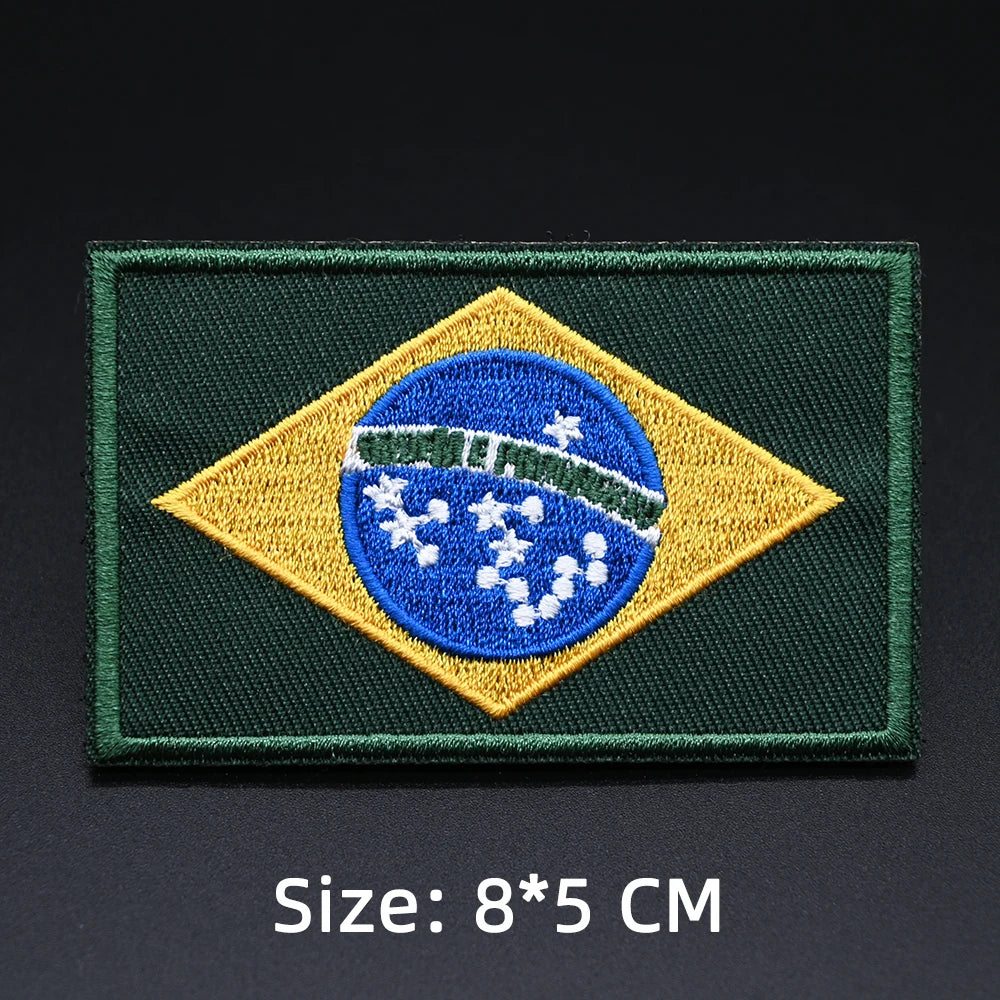 Patch drapeau sac randonnée brodé vue ensemble Passion Randonnée.