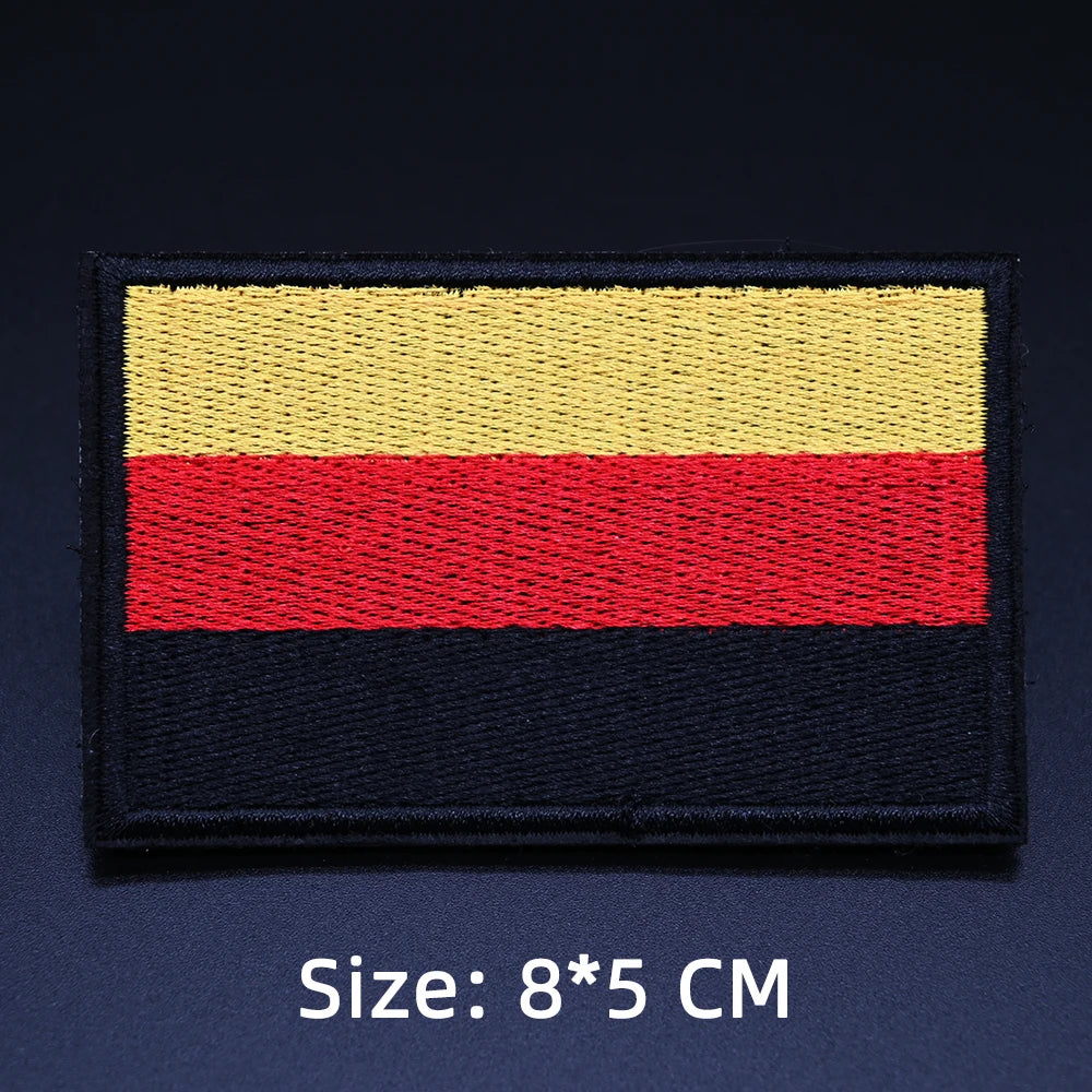 Patch drapeau sac randonnée brodé vue ensemble Passion Randonnée.
