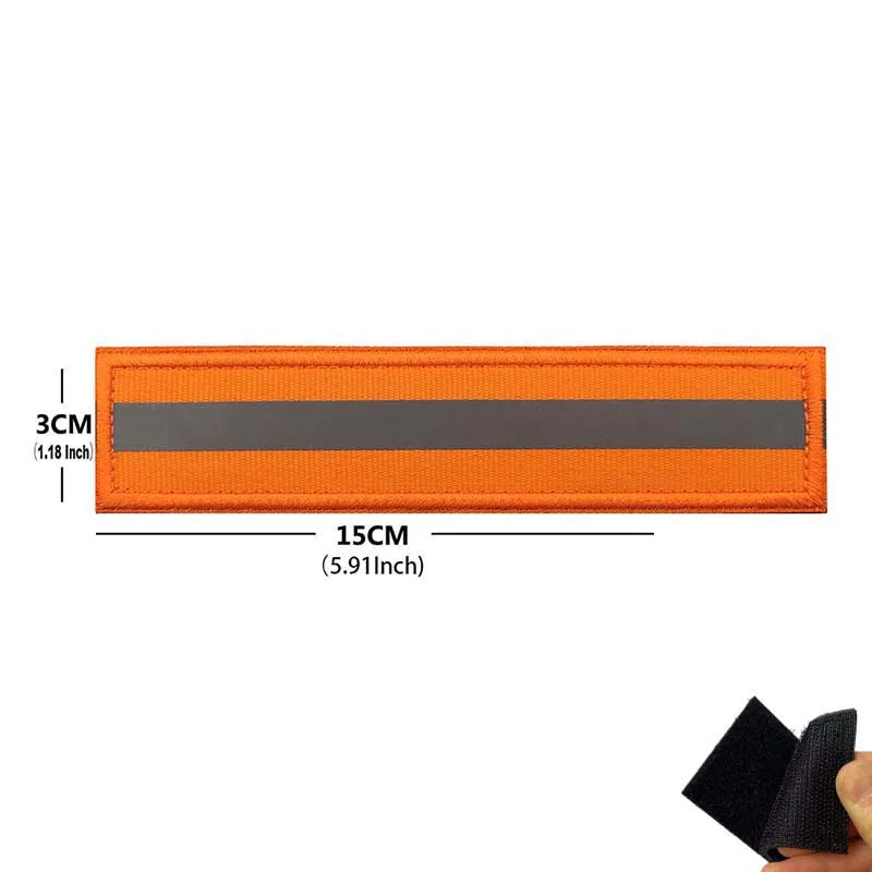 Patch réfléchissant sécurité randonnée velcro sac à dos vue de dos Passion Randonnée.